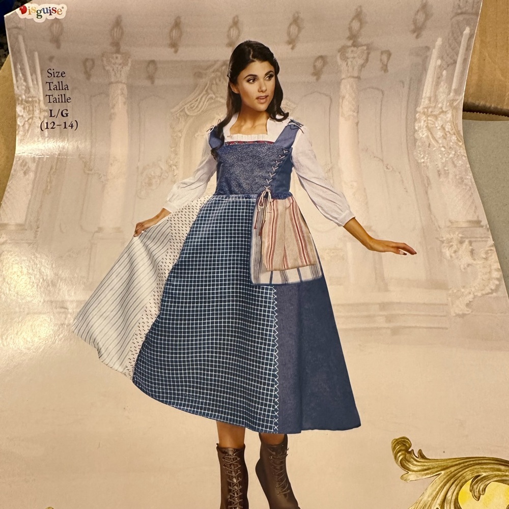 Disney Village Belle costume, size L, never worn
